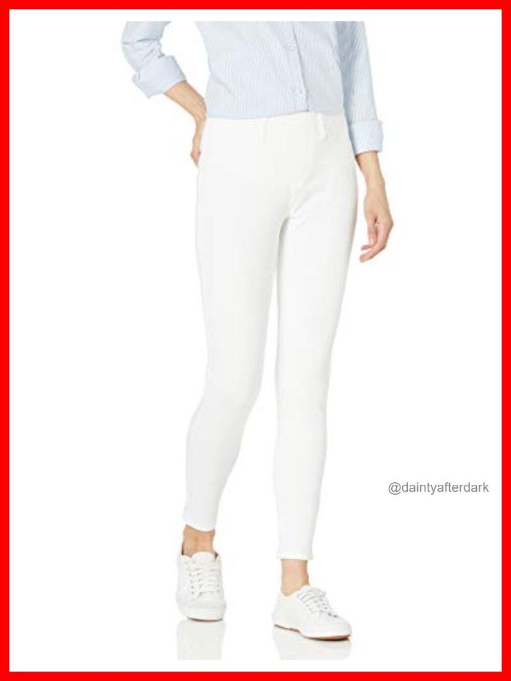Women's Pull-On Mid Rise Stretchy Knit Jegging Skinny Fit